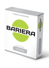 Ультратонкие презервативы Bariera Ultra Thin - 3 шт. - Bariera - купить с доставкой в Саранске