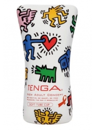 Мастурбатор-туба Keith Haring Soft Tube CUP - Tenga - в Саранске купить с доставкой