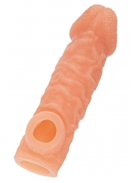 Телесная закрытая насадка с шершавой головкой Cock Sleeve Size S - 13,8 см. - KOKOS - в Саранске купить с доставкой