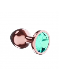 Пробка цвета розового золота с малиновым кристаллом Diamond Topaz Shine L - 8,3 см. - Lola Games - купить с доставкой в Саранске