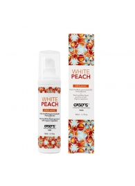 Разогревающее массажное масло Gourmet White Peach Organic с органическими ингредиентами - 50 мл. - Exsens - купить с доставкой в Саранске