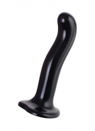 Черный стимулятор для пар P G-Spot Dildo Size M - 18 см. - Strap-on-me - в Саранске купить с доставкой