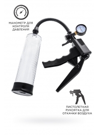 Прозрачная механическая помпа для пениса Viggo - Sexus - в Саранске купить с доставкой