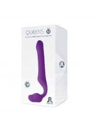 Лиловый безремневой страпон Queens M - Adrien Lastic - купить с доставкой в Саранске