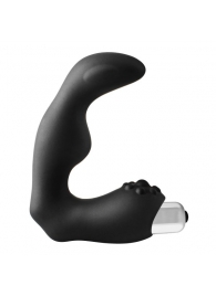 Черный вибромассажер простаты FantASStic Vibrating Prostate Massager - 11,3 см. - Dream Toys - в Саранске купить с доставкой