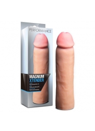 Телесная фаллическая насадка на пенис Magnum Xtender - 23 см. - Blush Novelties - в Саранске купить с доставкой
