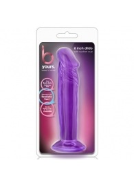 Фиолетовый анальный фаллоимитатор Sweet N Small 6 Inch Dildo With Suction Cup - 16,5 см. - Blush Novelties