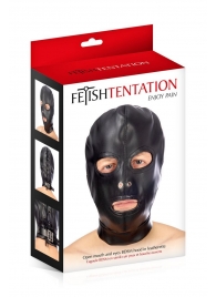 Маска-шлем с прорезями для глаз и рта - Fetish Tentation - купить с доставкой в Саранске