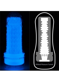 Светящийся в темноте мастурбатор Lumino Play Masturbator Ribbed - Lovetoy - в Саранске купить с доставкой