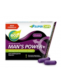 Возбуждающее средство для мужчин Mans Power plus - 10 капсул (0,35 гр.) +1 в подарок - SuperCaps - купить с доставкой в Саранске