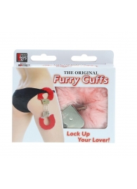 Металлические наручники с розовой меховой опушкой METAL HANDCUFF WITH PLUSH PINK - Dream Toys - купить с доставкой в Саранске