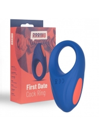 Синее эрекционное кольцо RRRING First Date Cock Ring - FeelzToys - в Саранске купить с доставкой