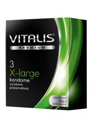 Презервативы увеличенного размера VITALIS PREMIUM x-large - 3 шт. - Vitalis - купить с доставкой в Саранске