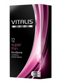 Ультратонкие презервативы VITALIS PREMIUM super thin - 12 шт. - Vitalis - купить с доставкой в Саранске
