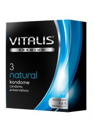 Классические презервативы VITALIS PREMIUM natural - 3 шт. - Vitalis - купить с доставкой в Саранске
