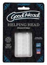 Прозрачный мастурбатор HELPING HEAD - Doc Johnson - в Саранске купить с доставкой