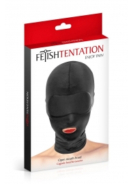Сплошная маска на голову с прорезью для рта - Fetish Tentation - купить с доставкой в Саранске