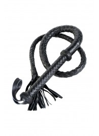 Длинный кожаный кнут с хлопушками на конце - ToyFa - купить с доставкой в Саранске