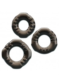 Набор из 3 эластичных дымчатых эрекционных колец - Baile - в Саранске купить с доставкой