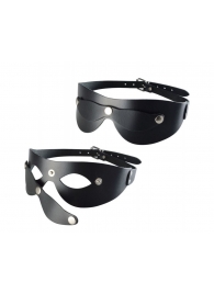 Черная кожаная маска  Новичок - Sitabella - купить с доставкой в Саранске