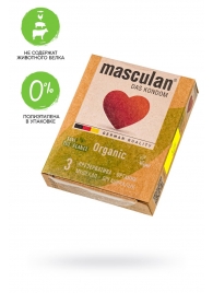 Экологически чистые презервативы Masculan Organic - 3 шт. - Masculan - купить с доставкой в Саранске