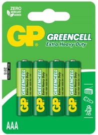 Батарейки солевые GP GreenCell AAA/R03G - 4 шт. - Элементы питания - купить с доставкой в Саранске