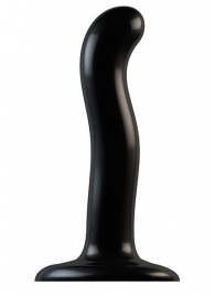 Черный фаллоимитатор-насадка Strap-On-Me P G spot Dildo size S - 16,4 см. - Strap-on-me - купить с доставкой в Саранске