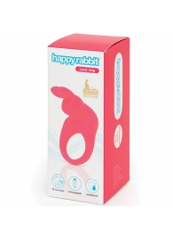 Розовое эрекционное виброкольцо Happy Rabbit Rechargeable Rabbit Cock Ring - Happy Rabbit - в Саранске купить с доставкой