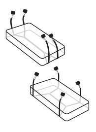 Фиксаторы для кровати WRAPAROUND MATTRESS RESTRAIN - Pipedream - купить с доставкой в Саранске