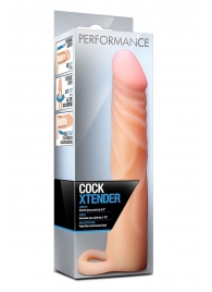 Телесная насадка на пенис Cock Xtender - 17,7 см. - Blush Novelties - в Саранске купить с доставкой