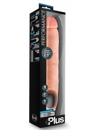 Телесная насадка-удлинитель 11.5 Inch Silicone Cock Sheath Penis Extender - 29,2 см. - Blush Novelties - в Саранске купить с доставкой