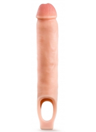 Телесная насадка-удлинитель 11.5 Inch Silicone Cock Sheath Penis Extender - 29,2 см. - Blush Novelties - в Саранске купить с доставкой