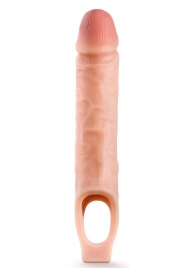 Телесная насадка на пенис 10 Inch Cock Sheath Extender - 25 см. - Blush Novelties - в Саранске купить с доставкой