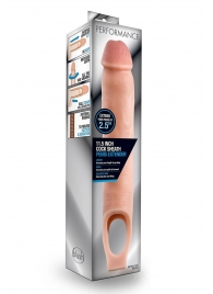 Телесная насадка на пенис 11.5 Inch Cock Sheath Penis Extender - 29,2 см. - Blush Novelties - в Саранске купить с доставкой