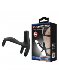 Черная вибронасадка на пенис Vibrating Penis Sling - Baile - в Саранске купить с доставкой