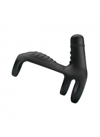 Черная вибронасадка на пенис Vibrating Penis Sling - Baile - в Саранске купить с доставкой