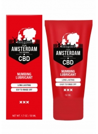 Пролонгирующий лубрикант Numbing CBD from Amsterdam - 50 мл. - Shots Media BV - купить с доставкой в Саранске