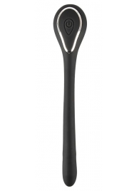 Черный гибкий уретральный стимулятор с вибрацией Vibrating Bendable Dilator - 13,5 см. - Orion - купить с доставкой в Саранске