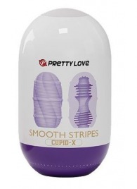 Сиреневый мастурбатор-яйцо Smooth Stripes - Baile - в Саранске купить с доставкой