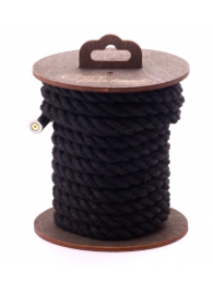 Черная хлопковая веревка для бондажа на катушке - 5 м. - Crazy Handmade - купить с доставкой в Саранске