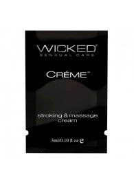 Крем для массажа и мастурбации Wicked Stroking and Massage Creme - 3 мл. - Wicked - купить с доставкой в Саранске