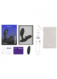 Черный анальный вибратор We-Vibe Vector+ - We-vibe - в Саранске купить с доставкой