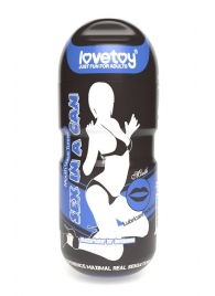 Мастурбатор-ротик с вибрацией Sex In A Can Mouth Lotus Tunnel - Lovetoy - в Саранске купить с доставкой