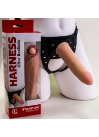 Страпон Харнесс из трусиков и насадки-фаллоса - 17,5 см. - LOVETOY (А-Полимер) - купить с доставкой в Саранске