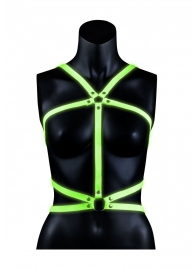 Портупея Body Harness с неоновым эффектом - размер L-XL - Shots Media BV - купить с доставкой в Саранске