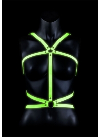 Портупея Body Harness с неоновым эффектом - размер L-XL - Shots Media BV - купить с доставкой в Саранске