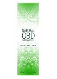 Массажное масло Natural CBD Massage Oil - 50 мл. - Shots Media BV - купить с доставкой в Саранске