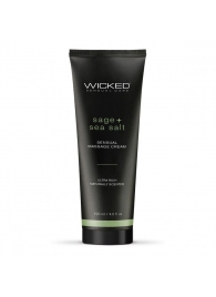 Массажный легкий крем WICKED Sage plus Sea Salt - 120 мл. - Wicked - купить с доставкой в Саранске