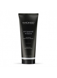 Массажный легкий крем WICKED Stripped plus Bare - 120 мл. - Wicked - купить с доставкой в Саранске