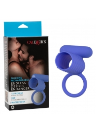 Синее эрекционное виброкольцо Silicone Rechargeable Endless Desires Enhancer - California Exotic Novelties - в Саранске купить с доставкой